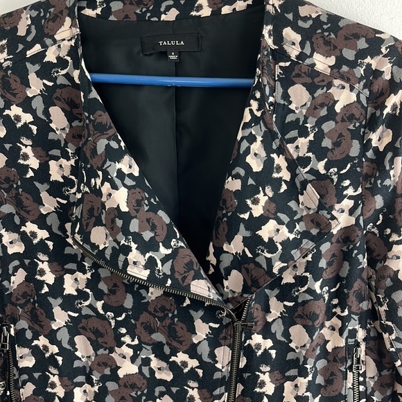 Aritzia Talula Brown/Black/Cream A-Symmetrical Fall Jacket - Picture 7 of 10